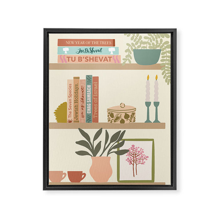 Tu B'Shevat Shelf Framed Canvas Print Gallery Image 1