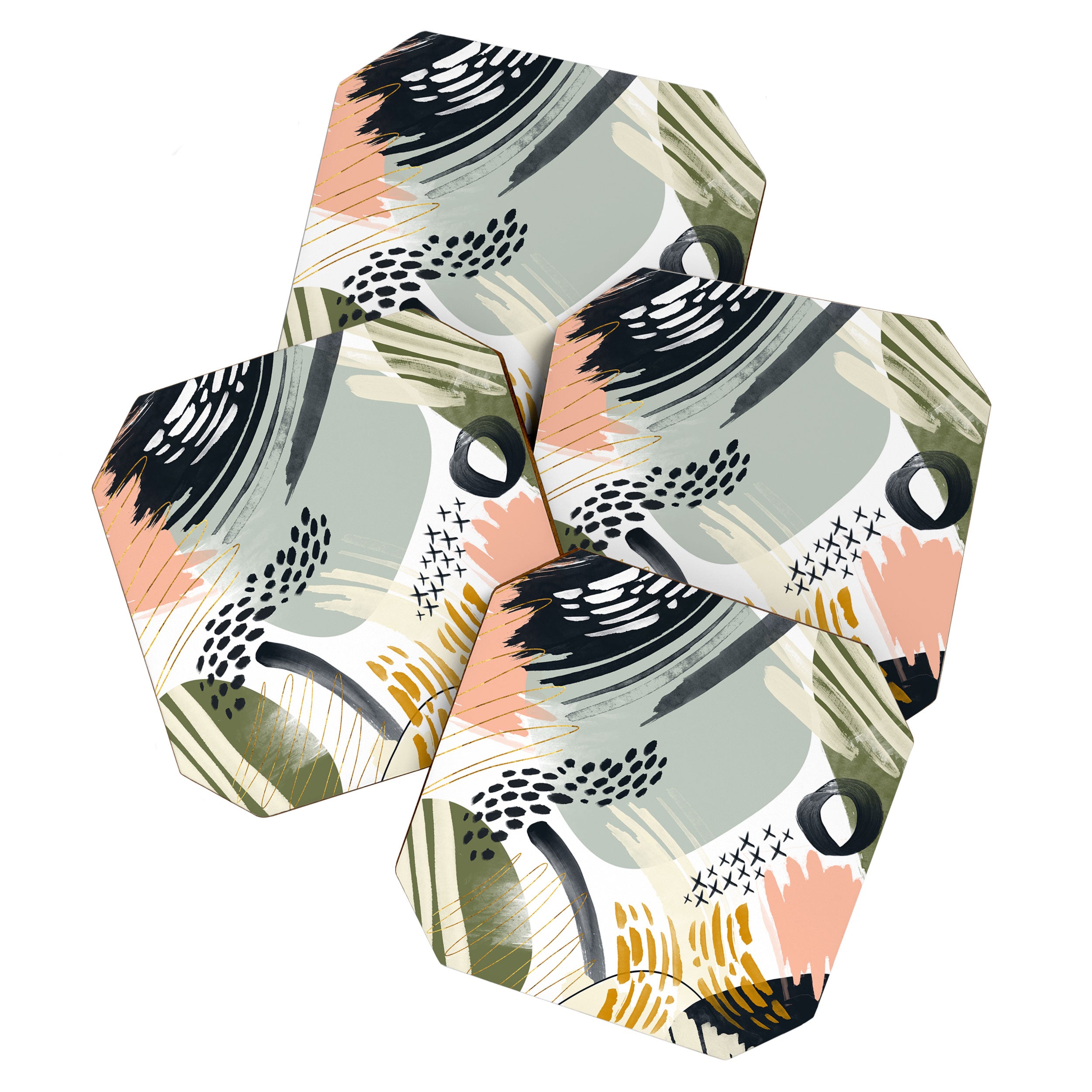 Abstract autumn season Coaster Gallery Image 1