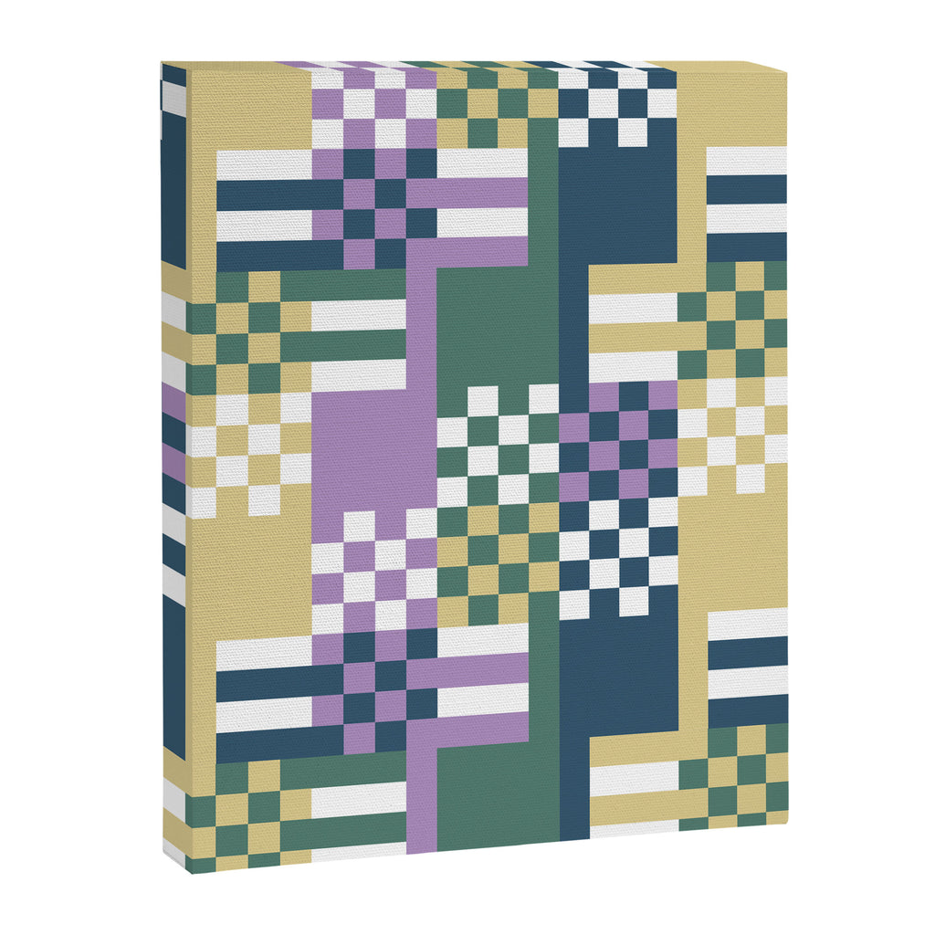 Abstract Block Mosaic R Canvas Print Gallery Image 8