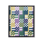 Abstract Block Mosaic R Framed Canvas Print Gallery Image 8