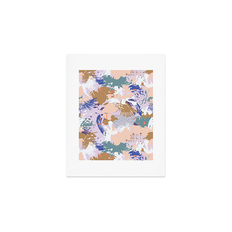 Abstract brush stroke madness Art Print Gallery Image 1