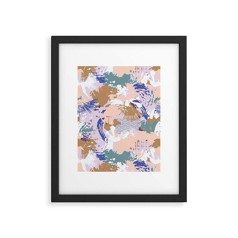 Abstract brush stroke madness Framed Art Print Gallery Image 6
