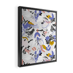 Abstract brush strokes splashes Framed Canvas Print Gallery Image 2