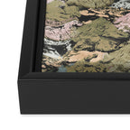 Abstract colorful dark mountains C Framed Canvas Print Gallery Image 3