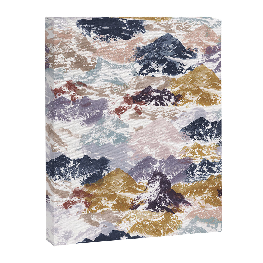 Abstract Colorful mountains C Canvas Print Gallery Image 8