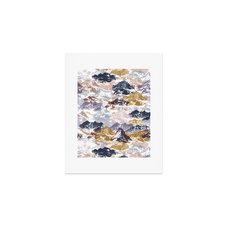 Abstract Colorful mountains C Art Print Gallery Image 1
