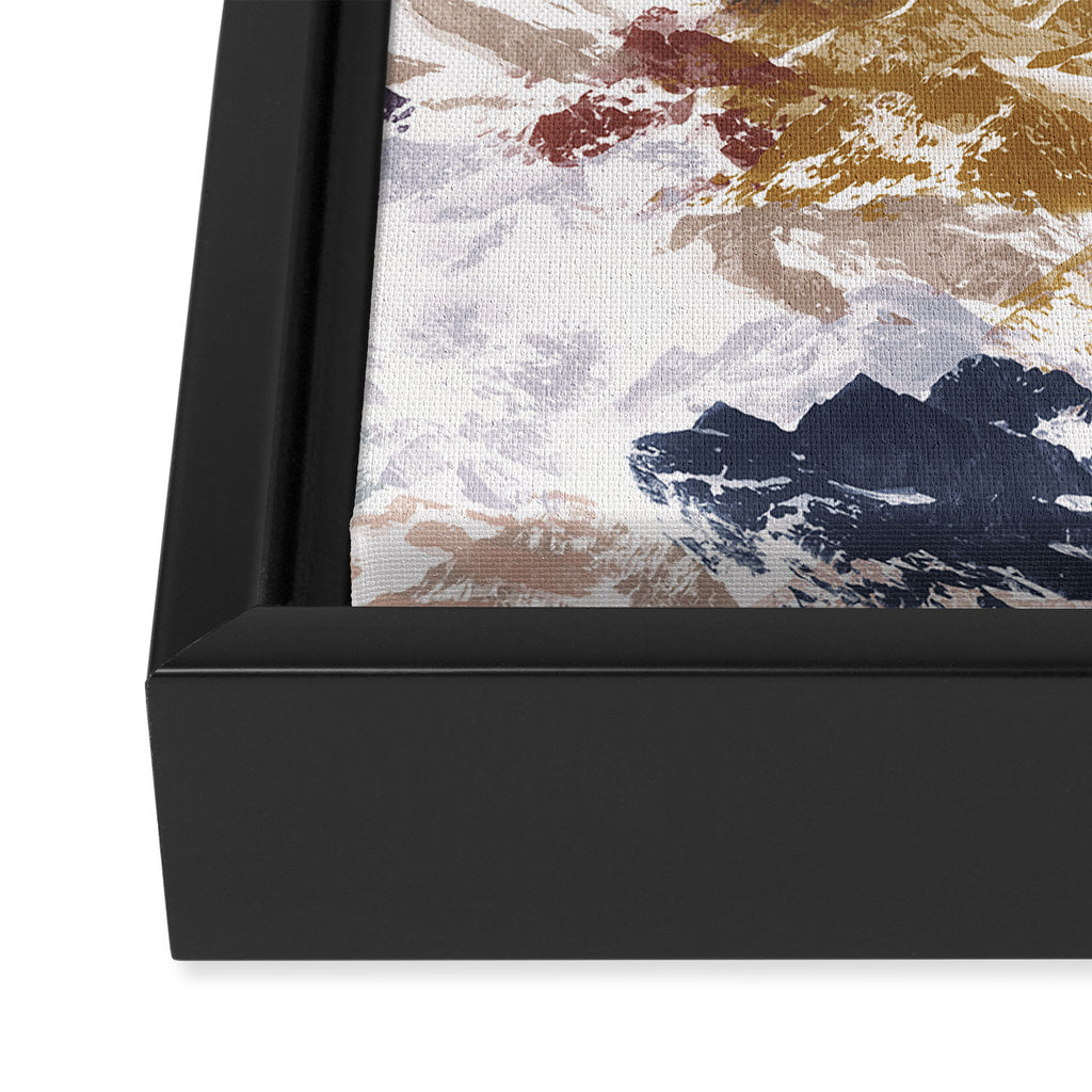 Abstract Colorful mountains C Framed Canvas Print Gallery Image 3