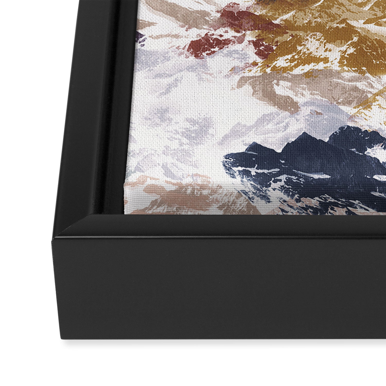Abstract Colorful mountains C Framed Canvas Print Gallery Image 3