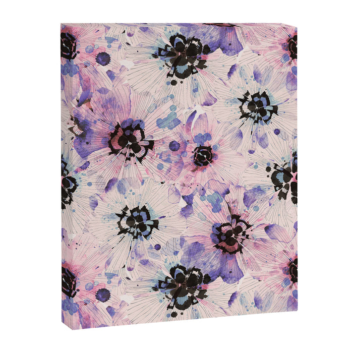 Abstract flowered paint modern Canvas Print Gallery Image 1