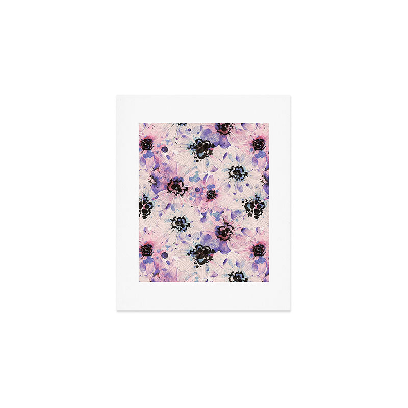 Abstract flowered paint modern Art Print Gallery Image 1