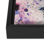 Abstract flowered paint modern Framed Canvas Print Gallery Image 3