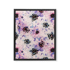 Abstract flowered paint modern Framed Canvas Print Gallery Image 8