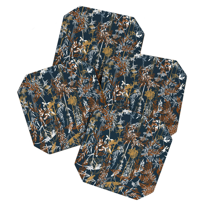 Abstract Forest Night A Coaster Gallery Image 1