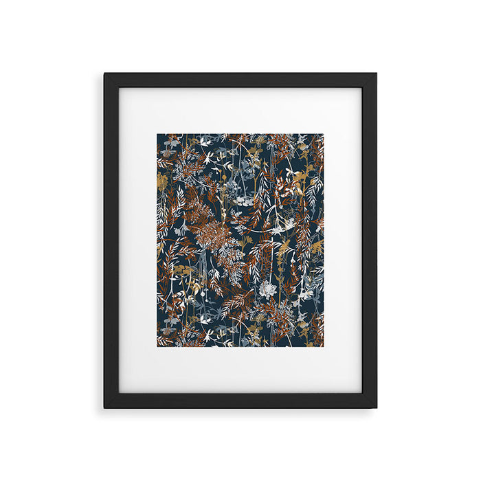 Abstract Forest Night A Framed Art Print Gallery Image 1