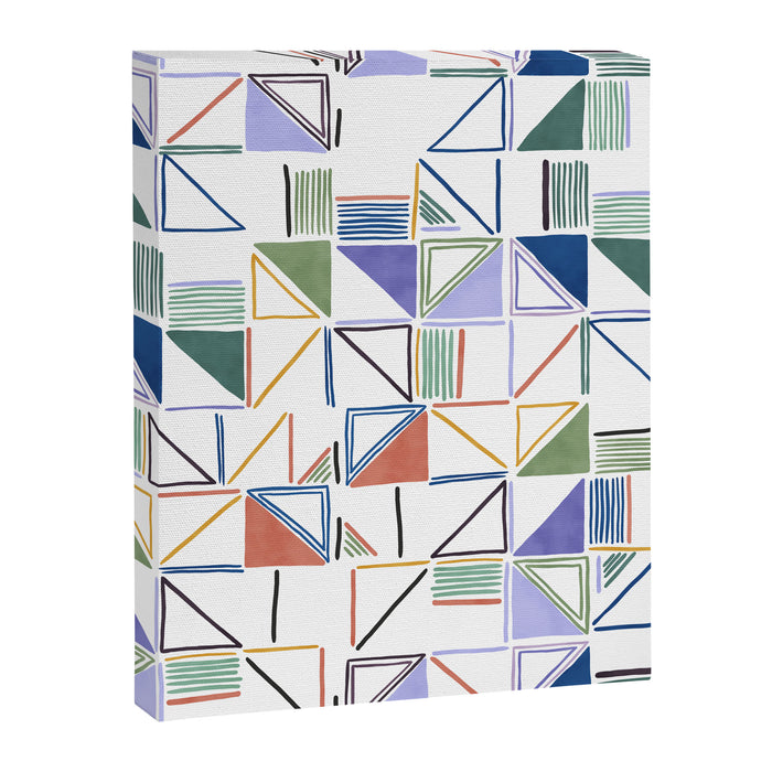 Abstract forms of lines 77G Canvas Print Gallery Image 1