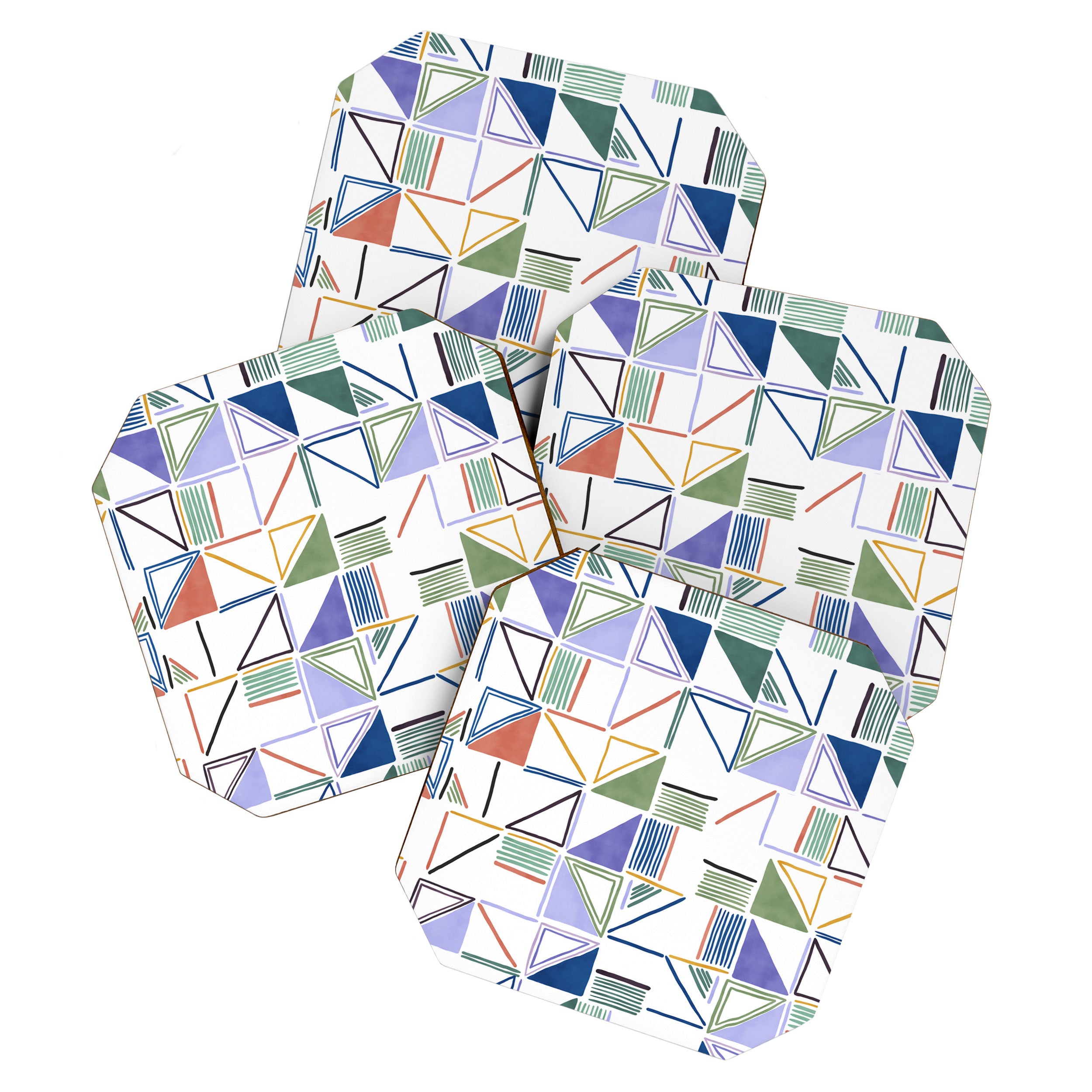 Abstract forms of lines 77G Coaster Gallery Image 1