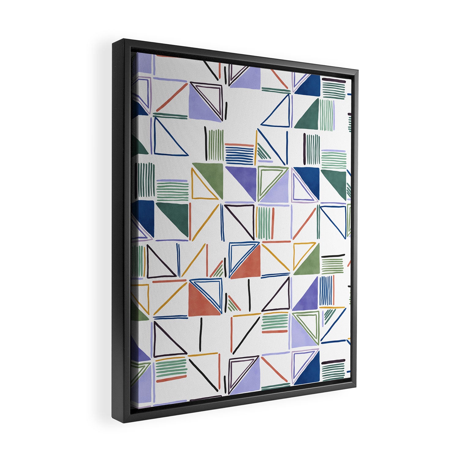 Abstract forms of lines 77G Framed Canvas Print Gallery Image 2