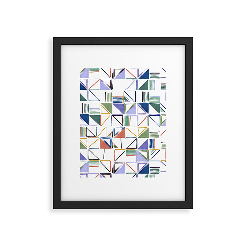 Abstract forms of lines 77G Framed Art Print Gallery Image 6