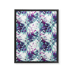 Abstract leaf monstera violet Framed Canvas Print Gallery Image 8