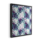 Abstract leaf monstera violet Framed Canvas Print Gallery Image 2