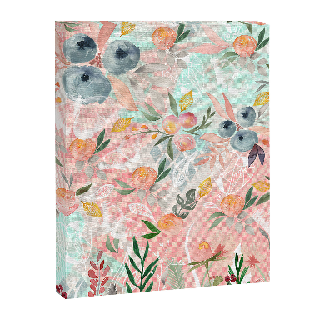 Abstract painting of flowers and plants Canvas Print Gallery Image 8