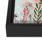 Abstract painting of flowers and plants Framed Canvas Print Gallery Image 3