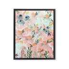 Abstract painting of flowers and plants Framed Canvas Print Gallery Image 8