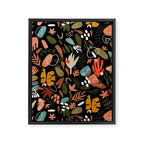 Abstract shapes of dark modern nature Framed Canvas Print Gallery Image 8