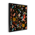 Abstract shapes of dark modern nature Framed Canvas Print Gallery Image 2