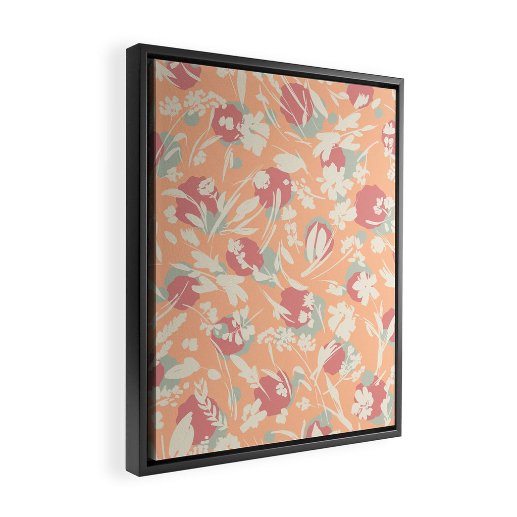 Abstract wild garden SM Framed Canvas Print Gallery Image 2