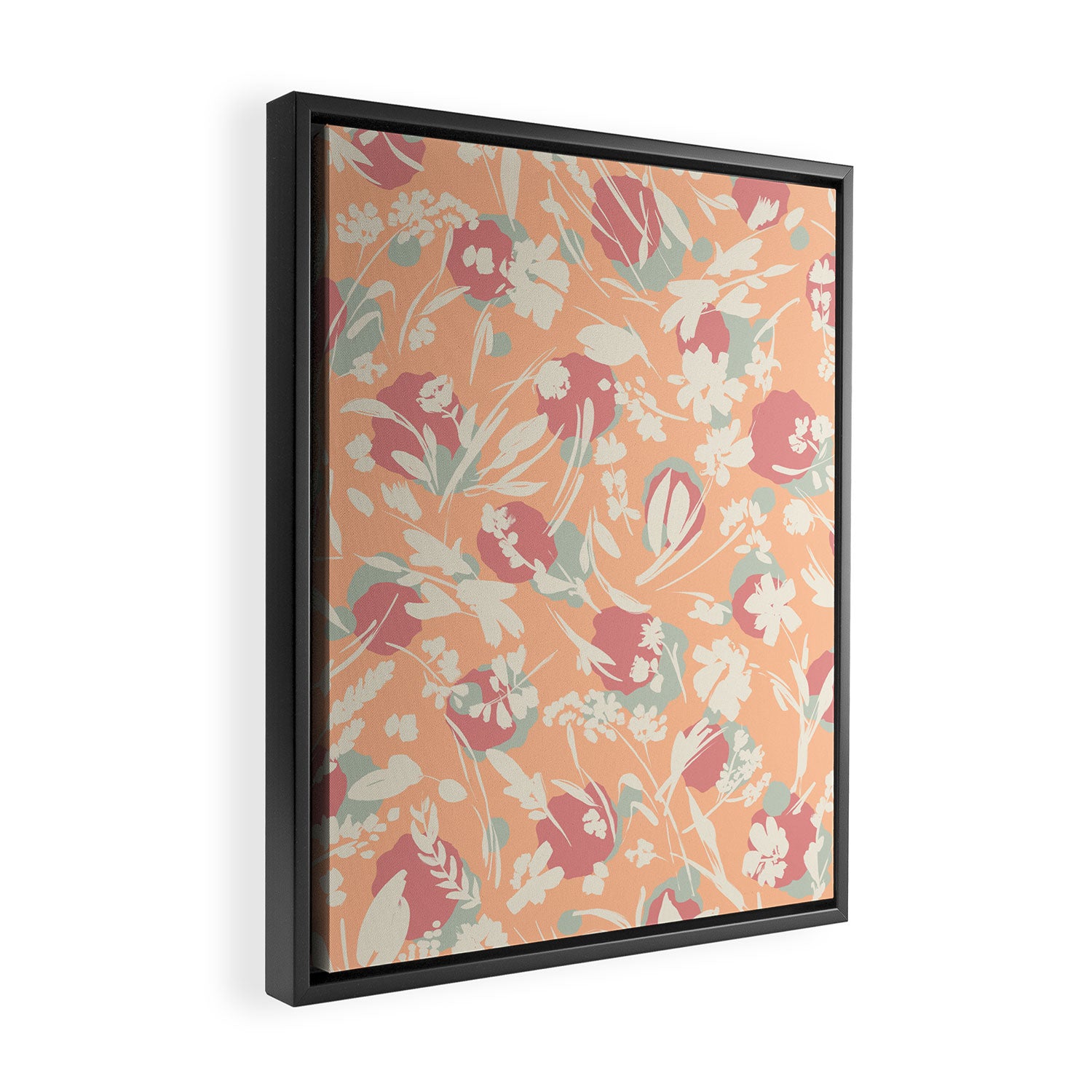 Abstract wild garden SM Framed Canvas Print Gallery Image 2