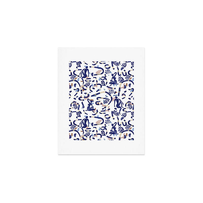 Abstract women between shapes II Art Print Gallery Image 1