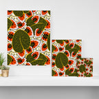 African leaves and flowers Canvas Print Gallery Image 3
