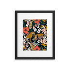 Animal print dark jungle Framed Art Print Gallery Image 6