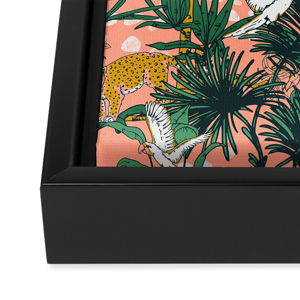ANIMALS IN THE RAINFOREST I Framed Canvas Print Gallery Image 3
