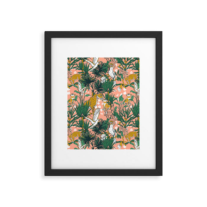 ANIMALS IN THE RAINFOREST I Framed Art Print Gallery Image 1