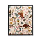 Animals winter wild nature 63 Framed Canvas Print Gallery Image 8
