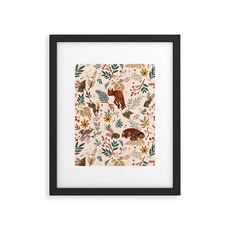 Animals winter wild nature 63 Framed Art Print Gallery Image 6