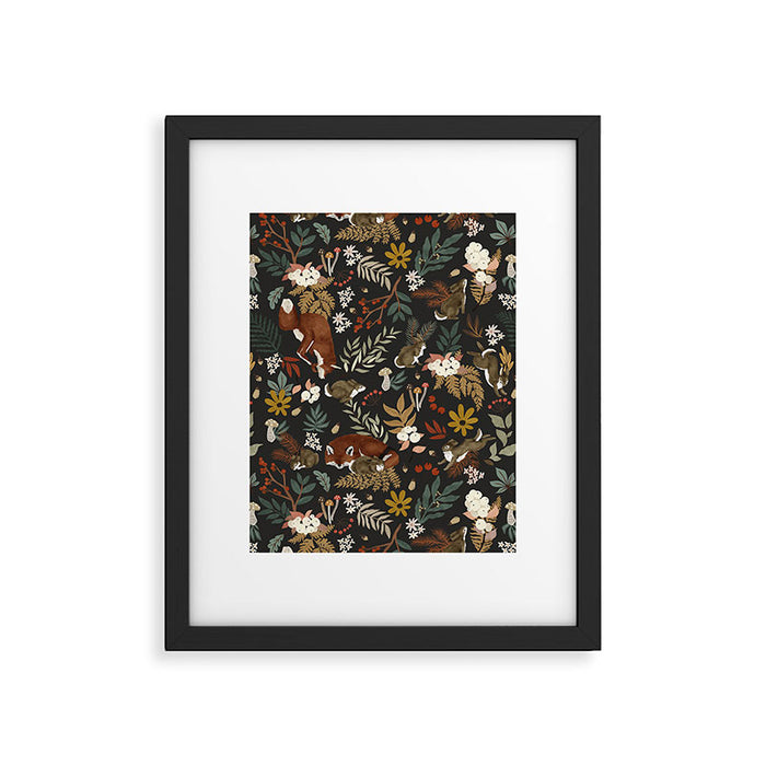 Animals winter wild nature 63B Framed Art Print Gallery Image 1