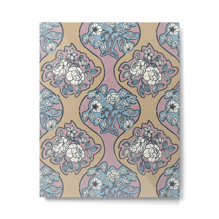 Antique Floral Beauty Metal Print Gallery Image 1