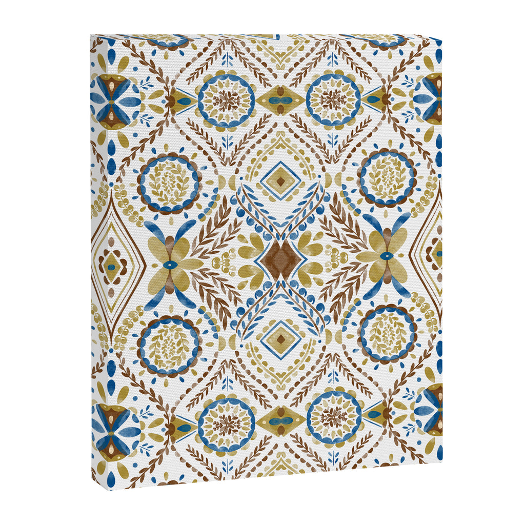 Artisan Tile Essence Flowery Canvas Print Gallery Image 8