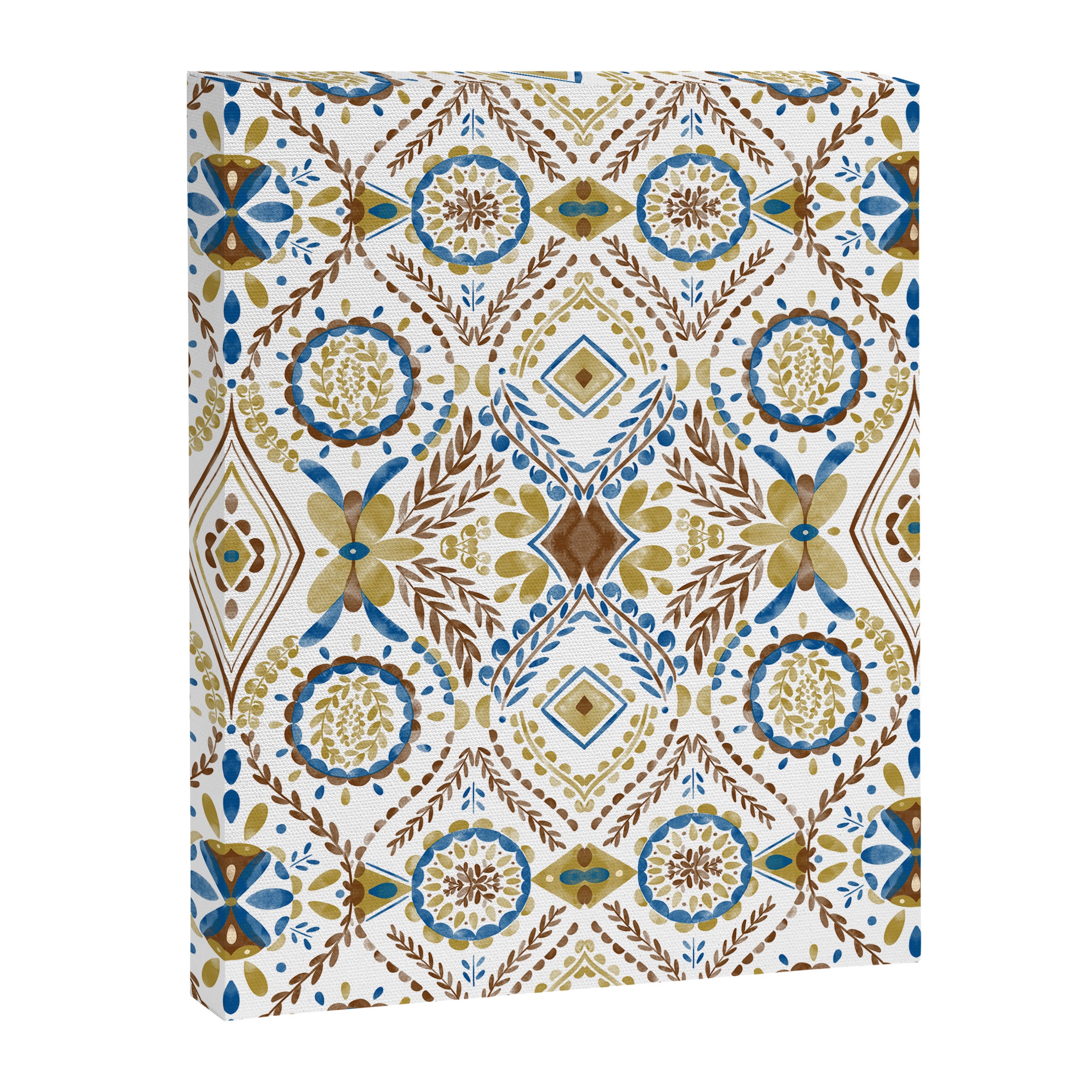 Artisan Tile Essence Flowery Canvas Print Gallery Image 8