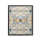 Artisan Tile Essence Flowery Framed Canvas Print Gallery Image 8