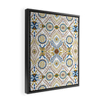 Artisan Tile Essence Flowery Framed Canvas Print Gallery Image 2