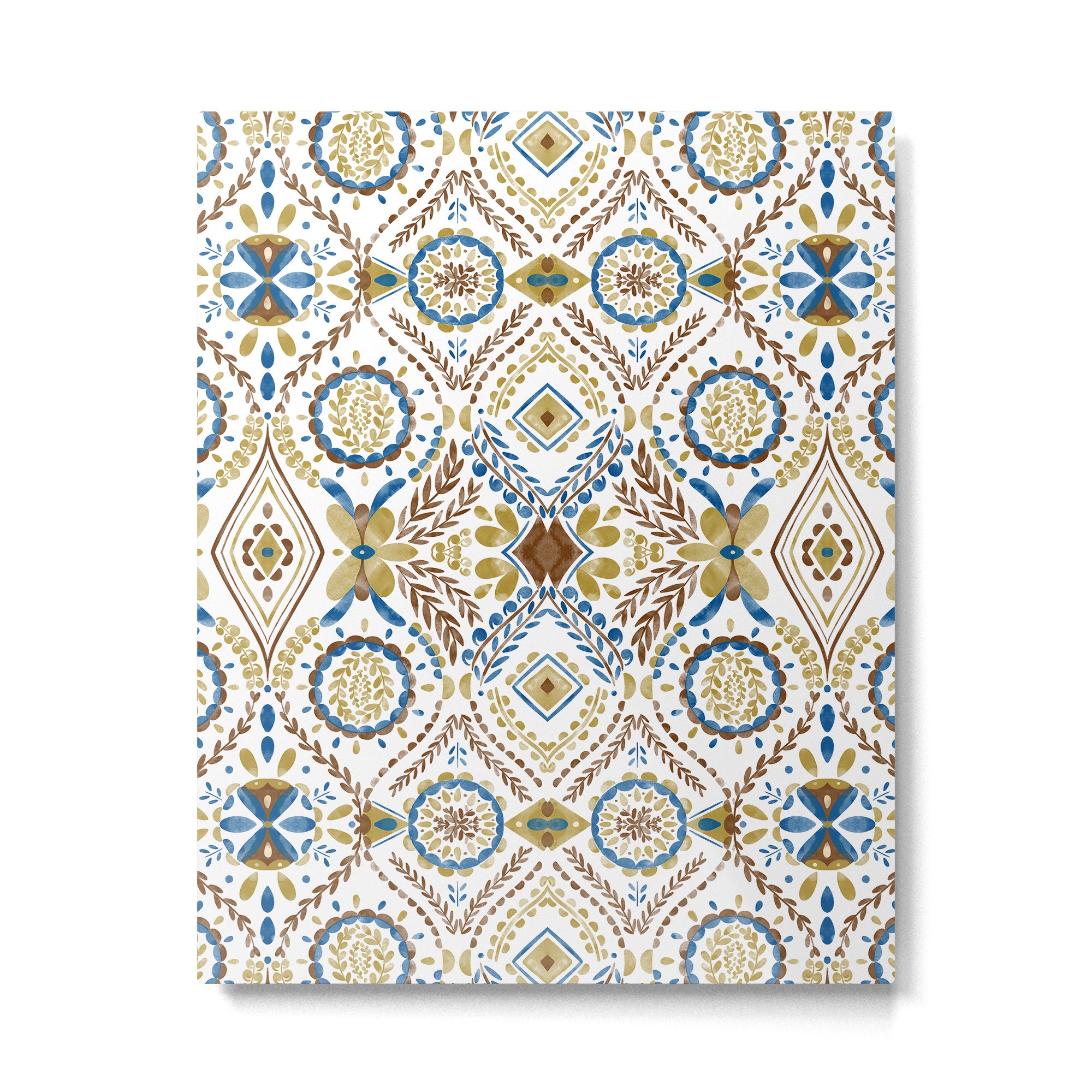 Artisan Tile Essence Flowery Metal Print Gallery Image 6