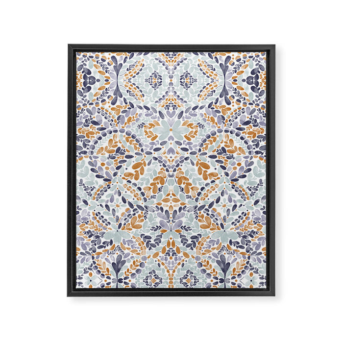 Artistic Floral Motif Medley Framed Canvas Print Gallery Image 1
