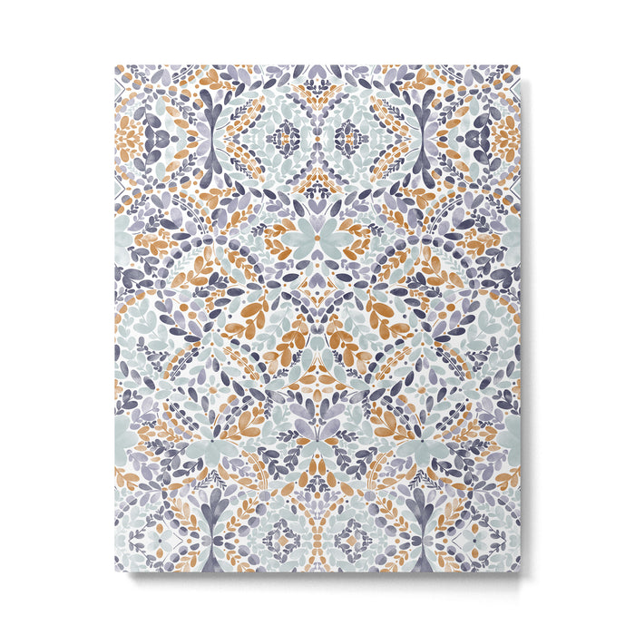 Artistic Floral Motif Medley Metal Print Gallery Image 1