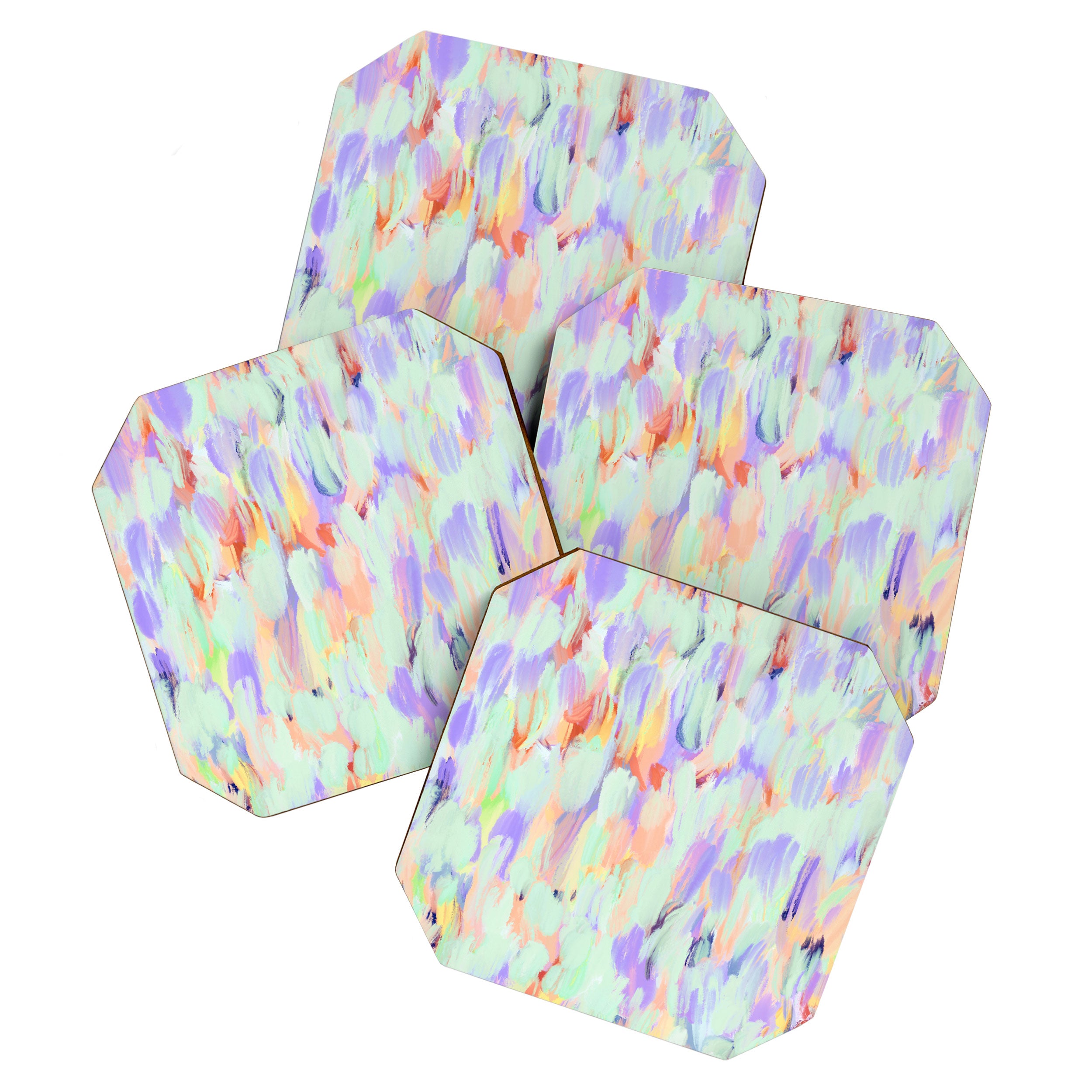 Artistic summer brushstrokes AS Coaster Gallery Image 1