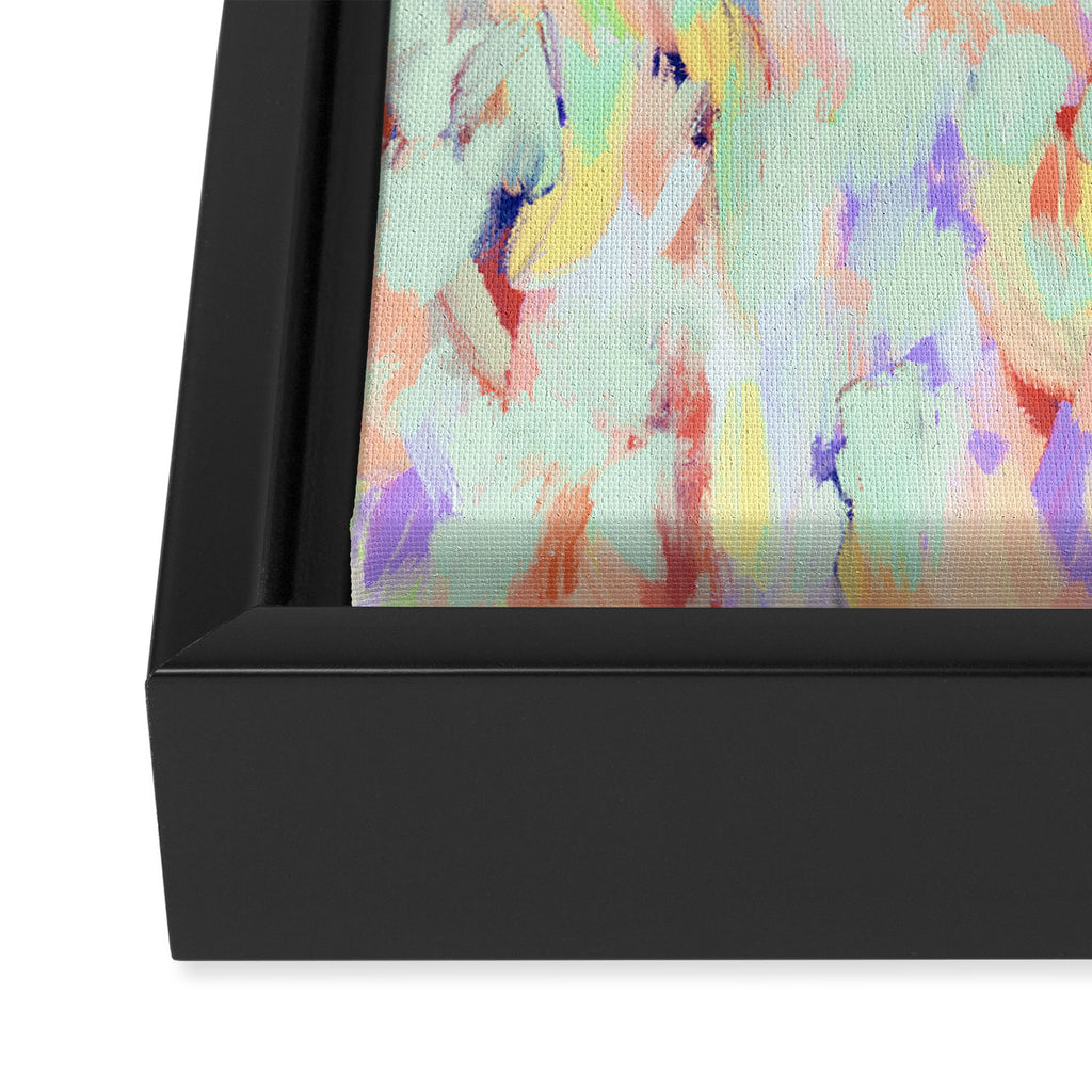 Artistic summer brushstrokes AS Framed Canvas Print Gallery Image 3