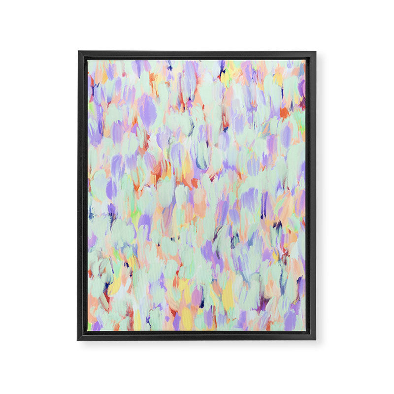 Artistic summer brushstrokes AS Framed Canvas Print Gallery Image 8